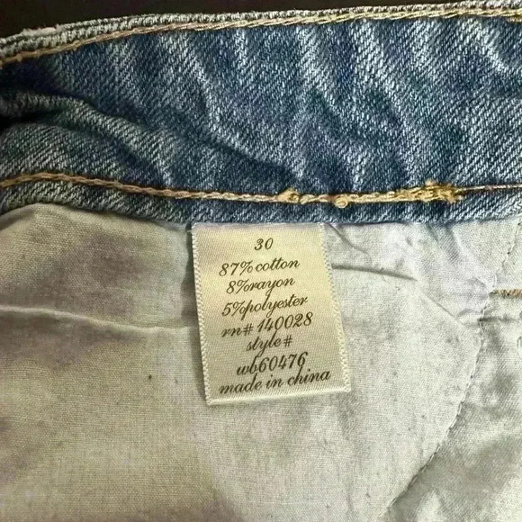 Harper Denim Lace Shorts - 30 - Picture 5 of 6